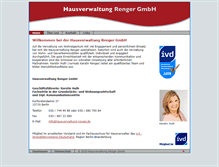 Tablet Screenshot of hausverwaltung-renger.de